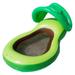 Avocado Floating Mat PVC Inflatable Adult Water Toy with Mesh Awning Deck Chair Water Inflatable Bed Swim Ring for Woman Man (120x80cm Green)