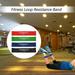 TOMSHOO Resistance Band Loops 4 4 Rookin Bands Honelife Latex Strength Fitness Home Therapy 4 4 JINMIE Karlak of 4 Exercise Loop Physical Band Training Gym XIXIAN Set Resistance Workout