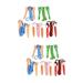 2pcs 1 Bag/5Pcs Wooden Handle Skipping Rope Children Skipping Rope Cartoon Jump Skip Rope Jumping Ropes Exercise Equipment for Kids ( +Frog+Little Man+Little Bear+Rabbit)