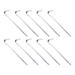 60 Pcs Tent Pegs Inflatable for Camping Tarps Safety Stakes Garden Picket Hard Ground Anti-rust Nails Outdoor