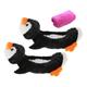 funtasica Ice Skate Blade Covers Skate Blade Protector Protect Sleeve Skating Blade Cover Skate Covers for Boys Girls Skating Equipment Penguin