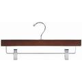 walnut & chrome pant/skirt hanger [ bundle of 25 ]