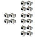 16 pcs Glass Door Handle Punch Free Zinc Alloy Glass Shower Door Handle Accessory