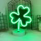 Lights LED Green String Lights for LED Neon Lights Green Shaped Neon Night Light USB And Battery Operated Night Lamp Decoration Lights for St Patrick on Clearance