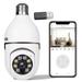 A6 Bulb Camera 360 Degree Smart Intercom Surveillance Security Remote Wireless wifi Bulb E27 Camera with Card Reader