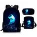 DJ Backpack Lunch Box Pencil Case 3 in 1 Bag Set Durable Bookbag Insulated Lunch Bag for Boys Girls High-capacity Pen Pouch