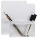 FRCOLOR 2Pcs Magnetic File Holders Magnetic Pen Holders Blackboard Pen Holders Transparent PVC File Bags