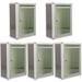 5 Pcs Mailbox Magazine Stand Boxes Wall-mount Letterboxes Transparent Case Staff