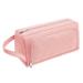 Ozmmyan Large-capacity Trapezoidal Pencil Bag Portable Multi-function Stationery Box Canvas Double Zipper Student Pencil Deals on School Gear Back to School Savings