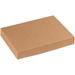 11 1/2 x 8 1/2 x 1 5/8 Kraft Apparel Boxes - 100 Per Case