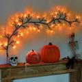 Rdeuod Holiday Decorative Rattan Lights LED Simulation Tree Lights Festival Decoration Lights Holiday Decor Multicolour Free Size