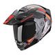 Scorpion ADX-2 Graphic Motorcycle Helmet - X-Large (61-62cm) - Galane Silver / Black / Red, Black/grey/silver