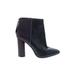 CAbi Heels: Purple Solid Shoes - Women's Size 8 - Almond Toe