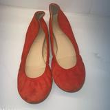 J. Crew Shoes | J. Crew Suede Ballet Flats | Color: Red | Size: 7.5