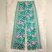 Lilly Pulitzer Pants & Jumpsuits | Lilly Pulitzer Palm Trees Casual Pants | Color: Green/Pink | Size: M