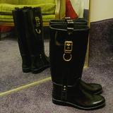 Coach Shoes | Coach Boots | Color: Black/Gold | Size: 9