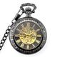 VejiA Gentleman Pocket Watch, Pocket Watch,Retro Mechanical Skeleton Men's Steampunk Pocket Watch
