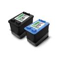 2x MÃŒller Printware ink cartridges for HP 4105 450 7550 9650 replaces 56+57 CMYK black blue red yellow