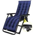 Deck Chair Padded Patio Lounge Chair, Zero Gravity Lounge Chair, Adjustable Outdoor Patio Deck Chair, Used For Patio, Lawn Recliners Folding Size: 65 X 96 X 17Cm (Color : Black+C) (Black+B) hopeful