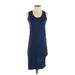 Madewell Casual Dress: Blue Marled Dresses - Women's Size 2X-Small