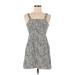 American Eagle Outfitters Casual Dress - A-Line Square Sleeveless: Gray Dresses - Women's Size X-Small