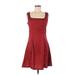 Shein Casual Dress - A-Line: Red Hearts Dresses - Women's Size 4