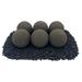 American Fireglass 4" Lite Stone Fire Balls, Ceramic | 6 H x 4 W in | Wayfair AFG-FBL-TG-6B