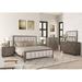 Loon Peak® Iknoor King Standard Bed Wood & /Upholstered/Polyester in Brown | 60 H x 79 W x 89 D in | Wayfair 35092CD637CA4F23A8F736445928B4AB