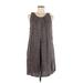 Lucky Brand Casual Dress - Shift: Gray Marled Dresses - Women's Size Medium