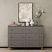 Latitude Run® Solid Wood 6 - Drawer Accent Chest Wood in Gray | 32.4 H x 47.2 W x 15.3 D in | Wayfair B7ECE9F7854F423AB2EF21BCF90C0CF3