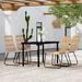 Bayou Breeze Patio Dining Set Seat 3/5/7 Piece Glass | 55.1 W x 27.6 D in | Wayfair 9738D89F8DF14359B575FF60E82C9F25