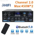 Amplificateur audio HiFi AK55 Max 900W Amplificateurs de son Bluetooth numériques Canal 2.0