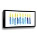 The Holiday Aisle® Abstract Hanukkah Lights On Canvas by Yass Naffas Designs Print Canvas in Blue | 12 H x 24 W x 2 D in | Wayfair