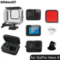 Boîtier étanche pour GoPro fore8 Black 60m boîtier de plongée sous-marine couvercle de