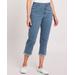 Blair Women's DenimEase™ Back Elastic Girlfriend Cropped Jeans - Denim - 18P - Petite