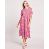 Blair Women's Essential Knit Scoopneck Dress with Pockets - Pink - 3XL - Womens