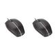 CHERRY GENTIX Silent, kabelgebundene Maus, leise Design-Maus ohne klick, perfekte Ergonomie, präziser Sensor, schwarz (Packung mit 2)