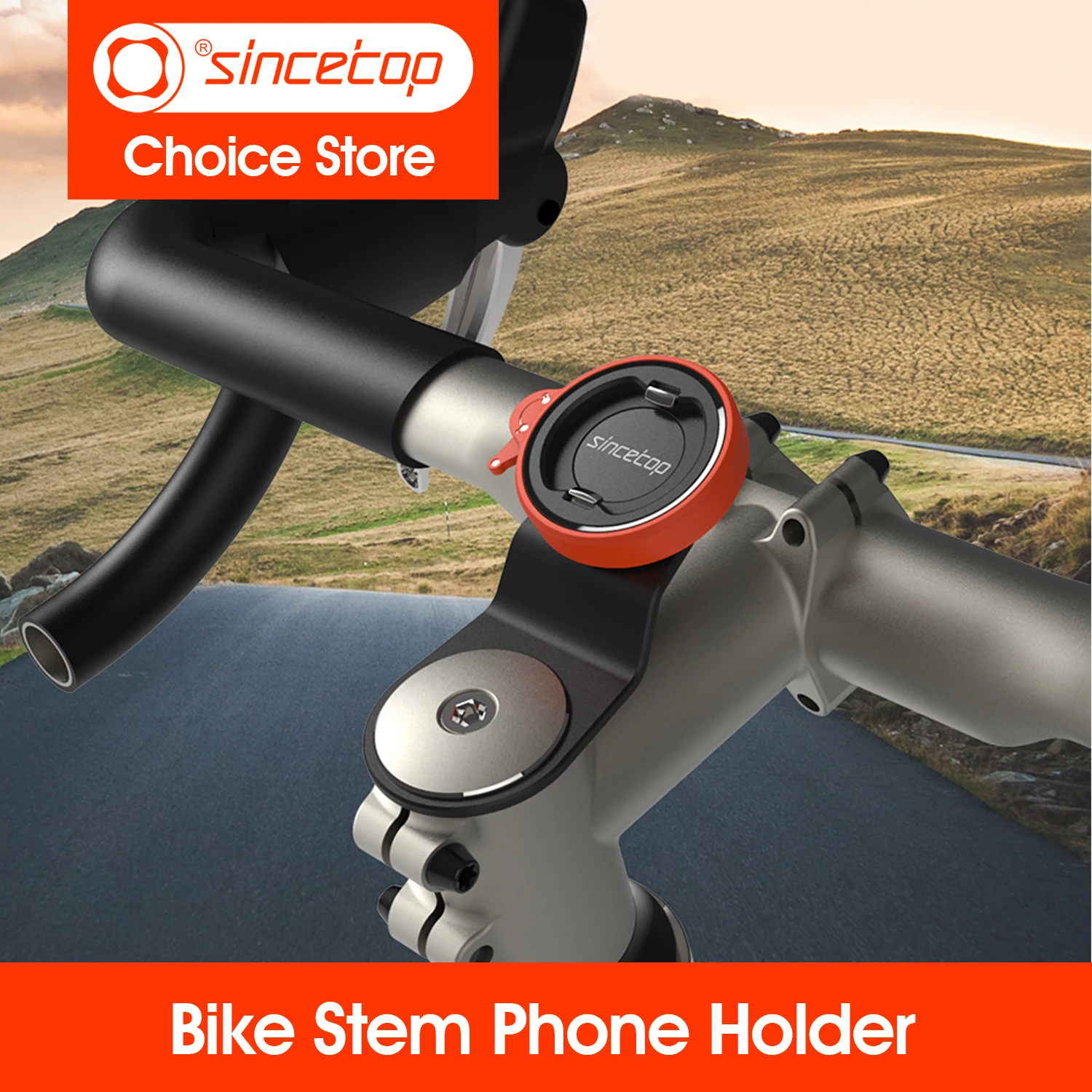 Supporto per telefono per bici, supporto per telefono cellulare con attacco manubrio per bicicletta, blocco universale per morsetto per telefono da ciclismo MTB/bici da strada in alluminio,