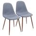 Pebble Mid-Century Modern Upholstered Accent / Dining Chair (Set of 2)