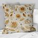 Designart "White And Gold Glam Marble Pattern " Marble Printed Throw Pillow