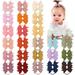 JOYOYO 50Pcs Baby Hair Bows Ties Boutique Elastic Hair Rubber Ribbon Hair Band Accessories for Kids Toddlers Infants