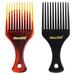 2 Pcs Large Hair Combs Wide Tooth Comb Hair Detangling Comb Hairstyling Molding Comb Oil Comb (Amber Black Color)