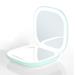 Travel portable double-sided lamp led makeup mirror double-sided three-color lampgreen