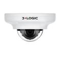 3xLOGIC VX-5M28-MD-IAW-C256 VISIX 5MP Indoor/Outdoor Vandal Proof Mini-Dome IP Camera 2.8mm Fixed Lens White