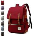 Vintage Backpack Anti Theft Laptop Backpack Men Women Business Travel Computer Backpack College Bookbag Stylish Water Resistant Vintage Backpack with USB Port Fits 15.6 Inch Laptop (Red)