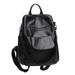 Unisex PU Leather Computer Laptop Bag 12 inch Backpack Shoulder Bags Travel Hiking Rucksack Casual Shoulder Bag (Black)