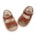 Baby Girls Summer Sandals Butterfly-knot Princess Wedding Dress Shoes Soft Infant Crib First Walkers Prewalker (Brown)