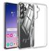 Elegant Choise Case with Screen and Lens Protector for Samsung Galaxy S24 Ultra/S24 Plus/S24 Soft Clear TPU Shockproof Slim Phone Cover Clear