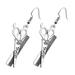 1 Pair Fashion Scissors Comb Earrings Ear Studs Danglers Women Earring Ornament