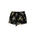 Divided by H&M Shorts: Black Print Bottoms - Women's Size 6 - Dark Wash